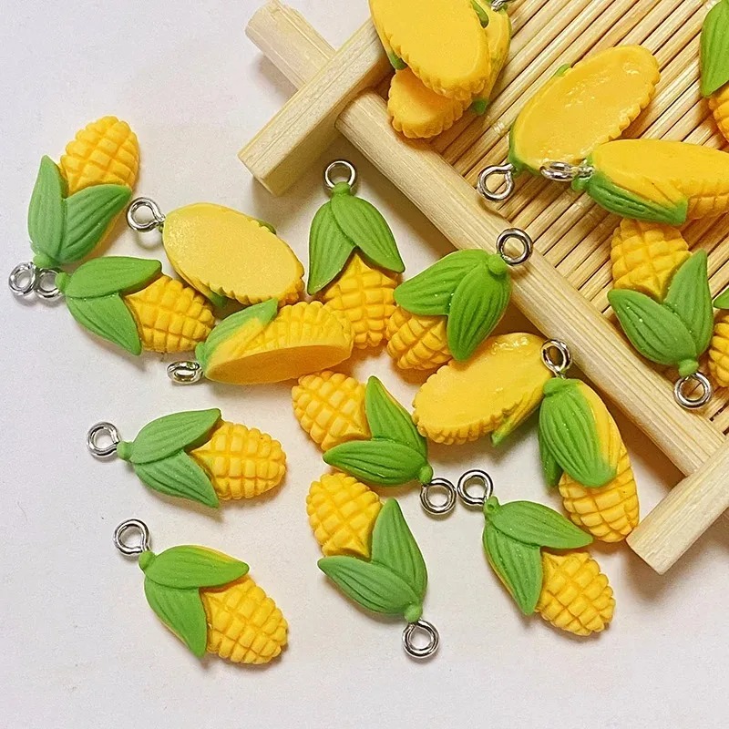 Resin Art Supplies - 20개 재미있는 미니 옥수수 야채 레진