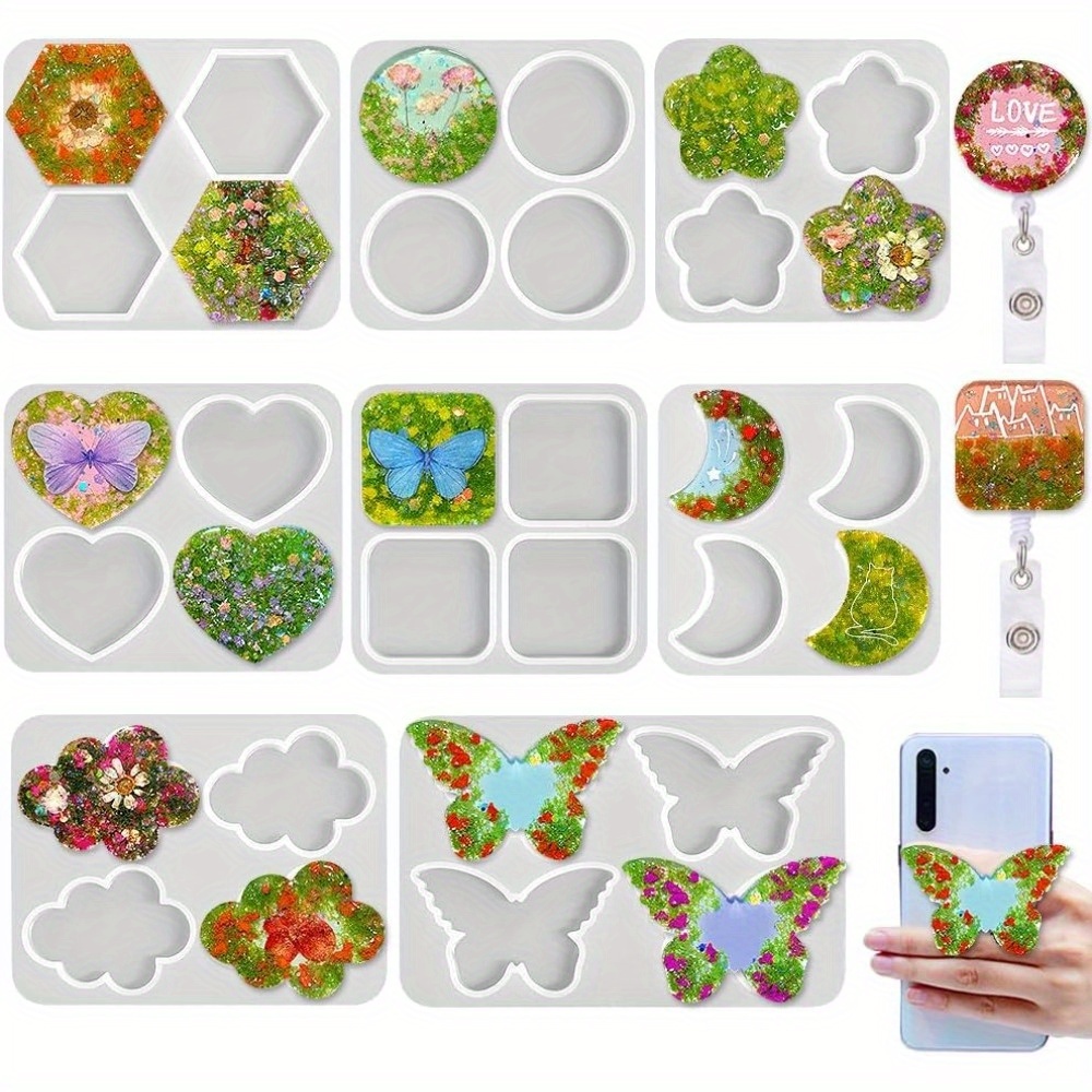 Resin Art Name - 다양한 모양의 DIY 레진 실리콘 몰드