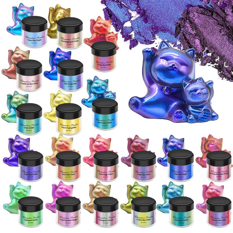 Glitter Powder Resin - 미러 카멜레온 송진 안료 글리터 매직