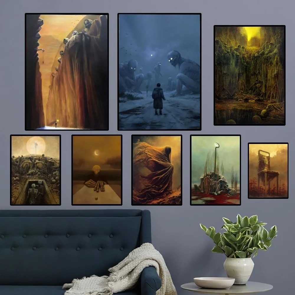 Resin Art Aesthetic - Zdzislaw Beksinski 아트 포스터 클럽 프린트