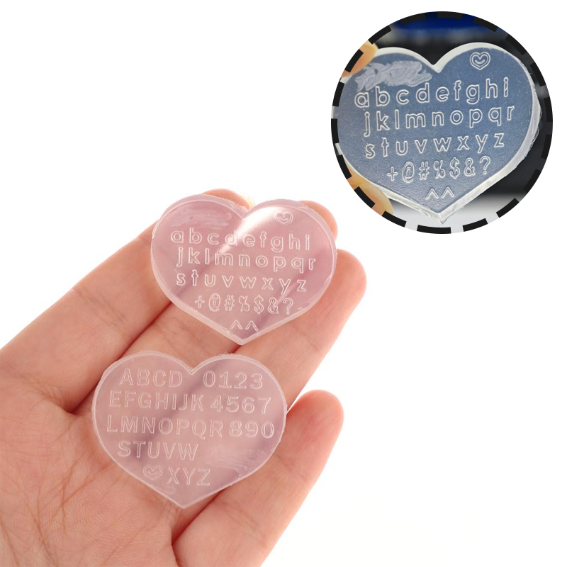 Resin Art Earrings Design - 1/3개 레진 아트 데코 유니버설 영문자