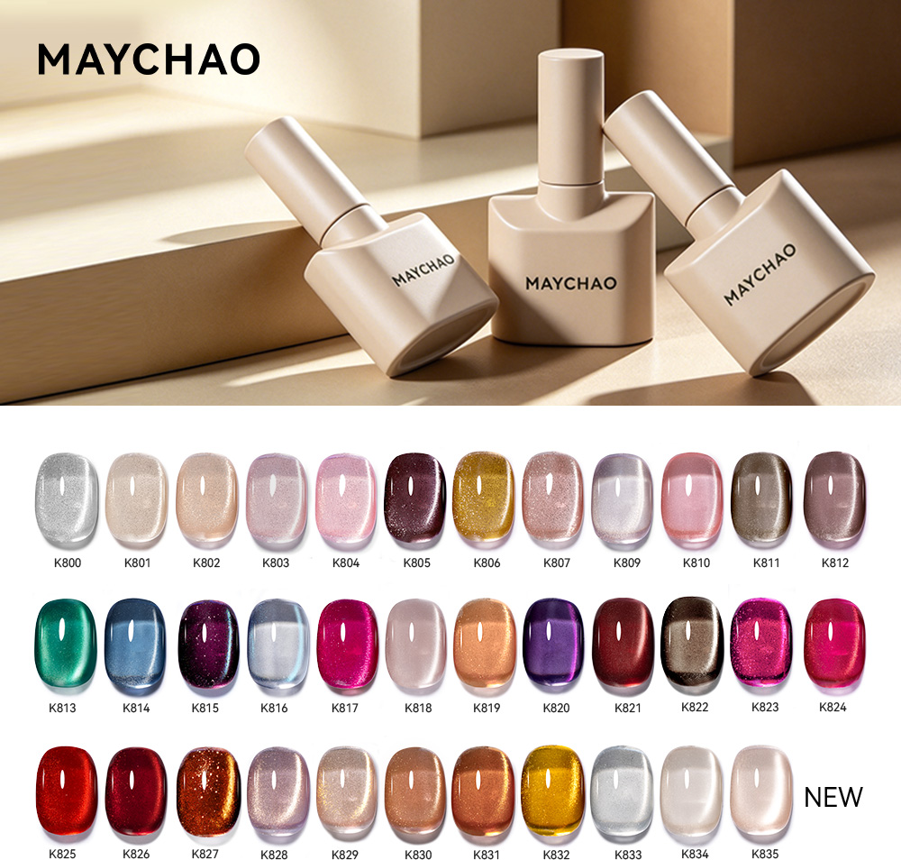Glitter Powder Resin - MAYCHAO 캣아이 마그네틱 젤 네일 폴리쉬