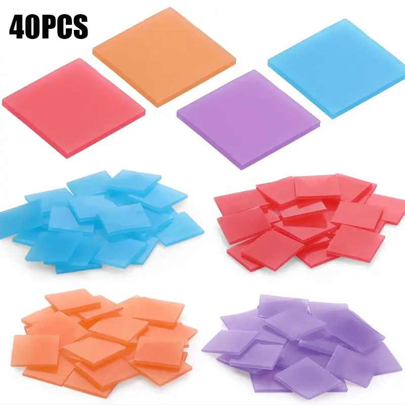 Resin Art Painting - 40개 다이아몬드 페인팅 왁스 클레이, 네일