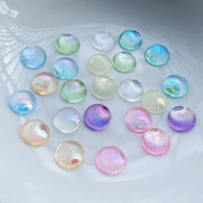 Resin Art Earrings Design - 100개 원형 쉘 3d 쥬얼리 레진