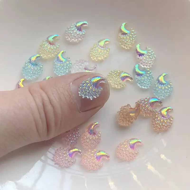 Resin Art Earrings Design - 50개/묶음 8*12mm 보석 액세서리 레진 라인스톤