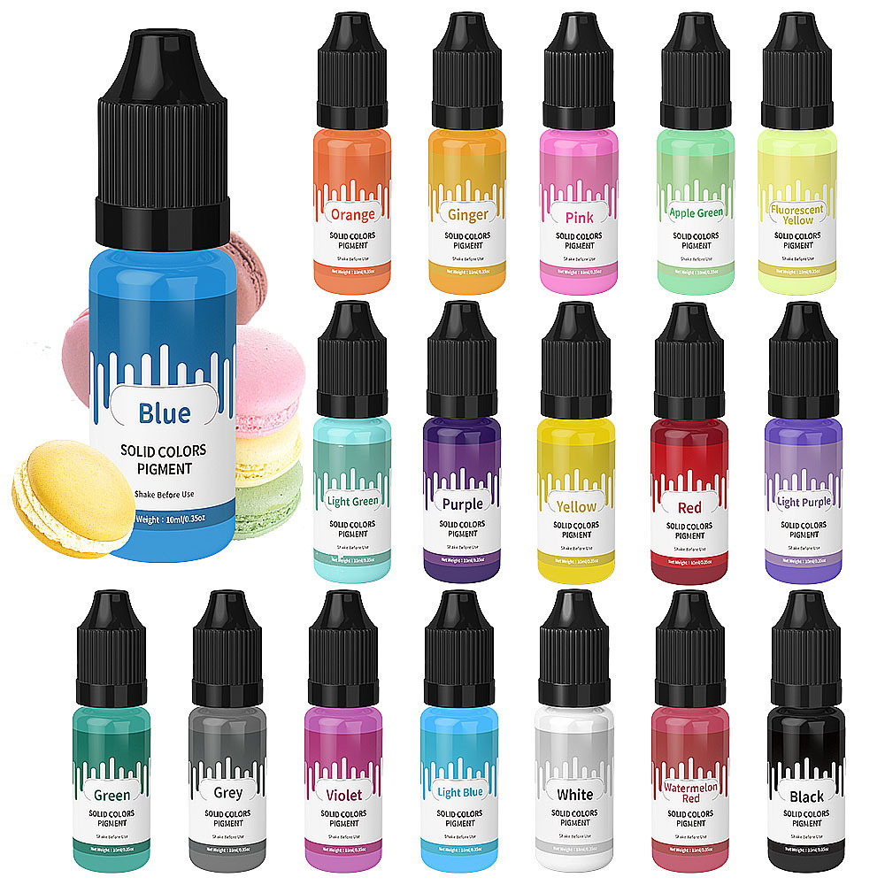 18 색상 10ml 마카롱 솔리드 파스텔 컬러 수지 안 - Resin Color Paste 리뷰 및 가격