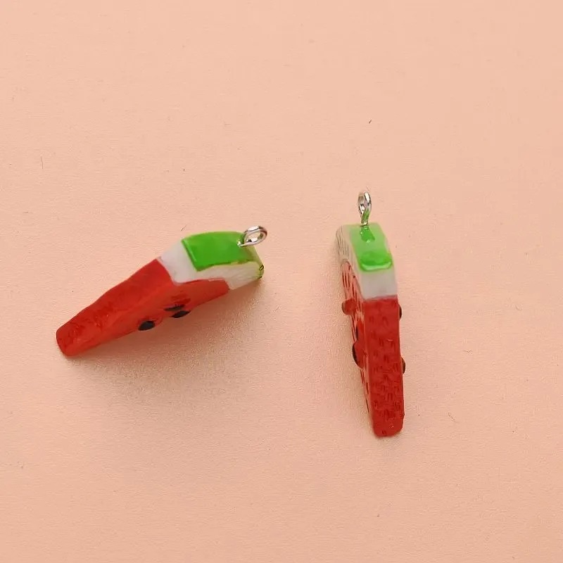10Pcs 양면 삼각형 수박 수지 참 DIY 귀걸이 쥬 - Resin Art Materials Kit 리뷰 및 가격
