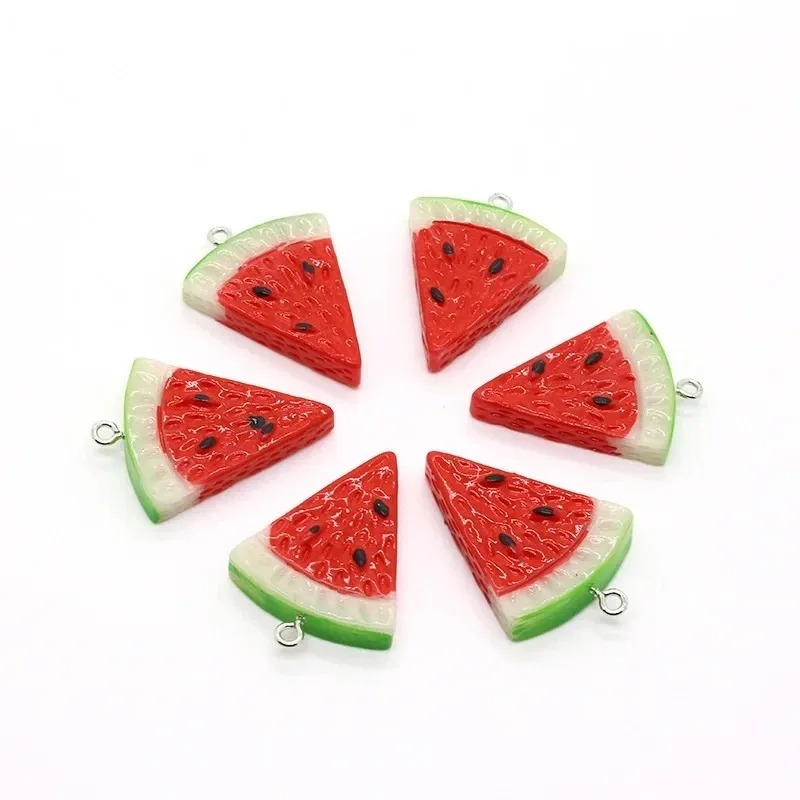 10Pcs 양면 삼각형 수박 수지 참 DIY 귀걸이 쥬 - Resin Art Materials Kit 리뷰 및 가격