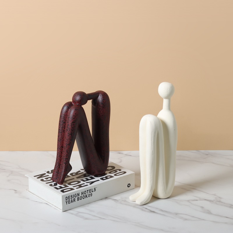 추상적인 인물, 미니멀리즘, 레진 조각 예술, 책상 장 - Resin Art Aesthetic 리뷰 및 가격
