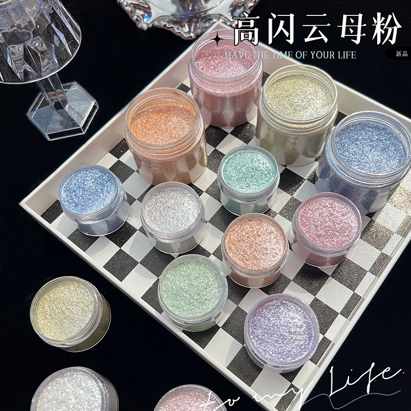 인어 다이아몬드 글리터 마이카 파우더, 네일 아트용 반 - Glitter Powder Resin 리뷰 및 가격