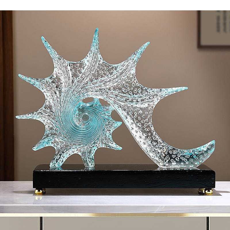 가벼운 럭셔리 불가사리 조각 로비 장식 수지 공예 호텔 - Resin Art Lamp 리뷰 및 가격