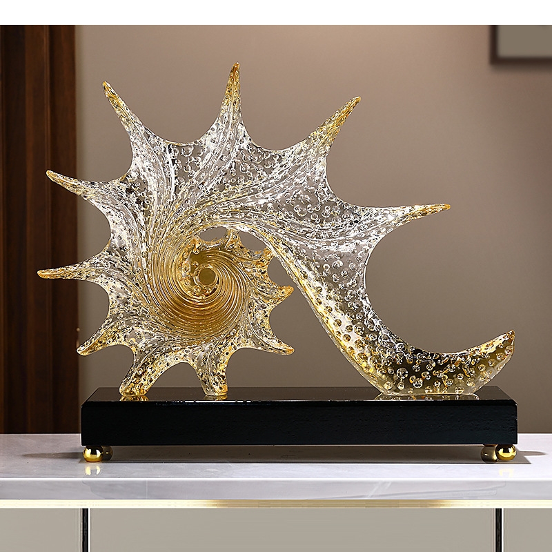가벼운 럭셔리 불가사리 조각 로비 장식 수지 공예 호텔 - Resin Art Lamp 리뷰 및 가격