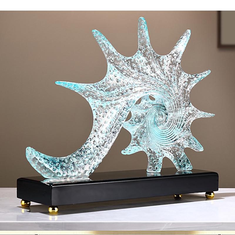 가벼운 럭셔리 불가사리 조각 로비 장식 수지 공예 호텔 - Resin Art Lamp 리뷰 및 가격