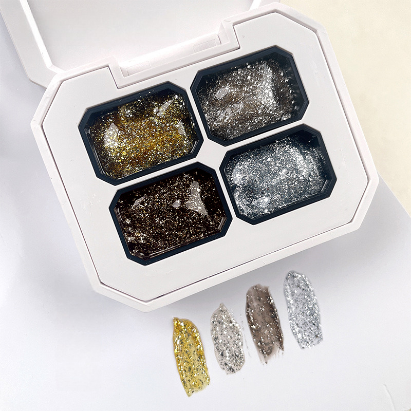 4컬러 팻 페인팅 젤 네일 폴리쉬 인기 컬러 블랙 세미 - Resin Color Paste 리뷰 및 가격
