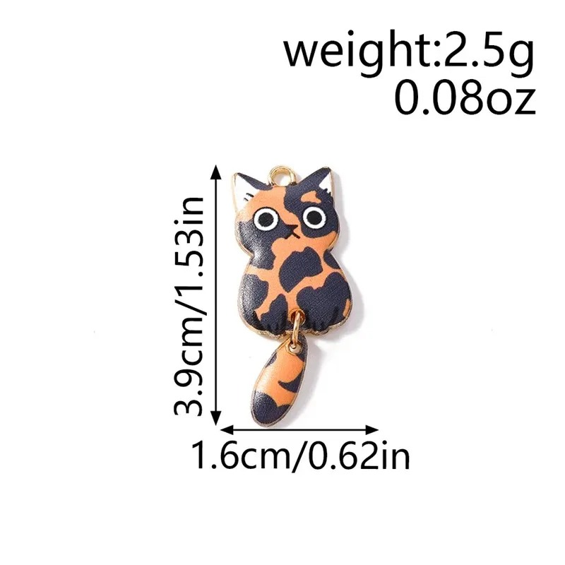 10Pcs 16×39mm 귀여운 만화 고양이 수지 참  - Resin Art Materials Kit 리뷰 및 가격