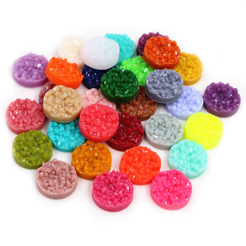 40pcs 수지 Druzy Cabochons 돔 8/1 - Resin Art Materials Kit 리뷰 및 가격
