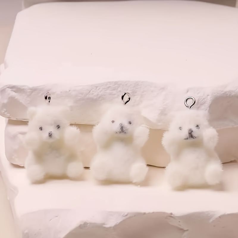 6Pcs 북극곰 수지 참 크리스마스 얼음 눈 테마 펜던 - Resin Art Materials Kit 리뷰 및 가격