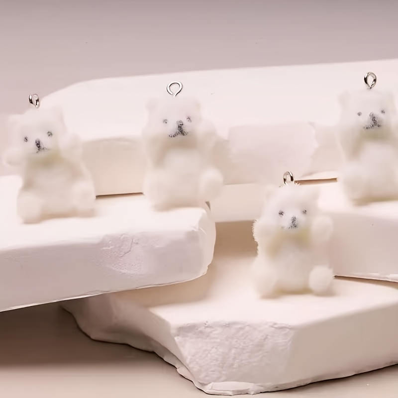6Pcs 북극곰 수지 참 크리스마스 얼음 눈 테마 펜던 - Resin Art Materials Kit 리뷰 및 가격
