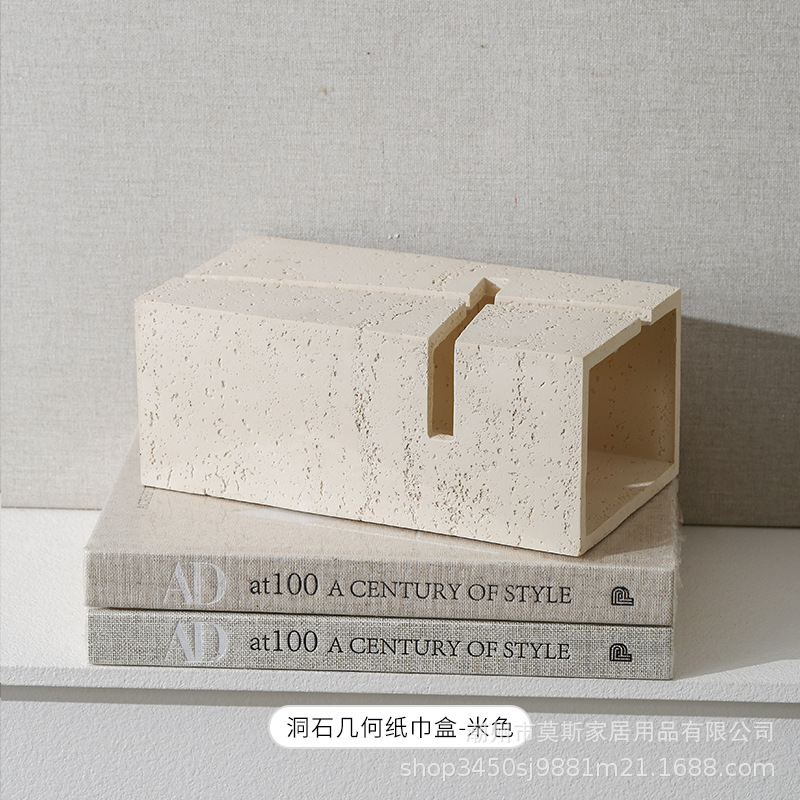 럭셔리 기하학적 스톤 티슈 박스 젠 감성 데스크탑 페이 - Resin Art Aesthetic 리뷰 및 가격