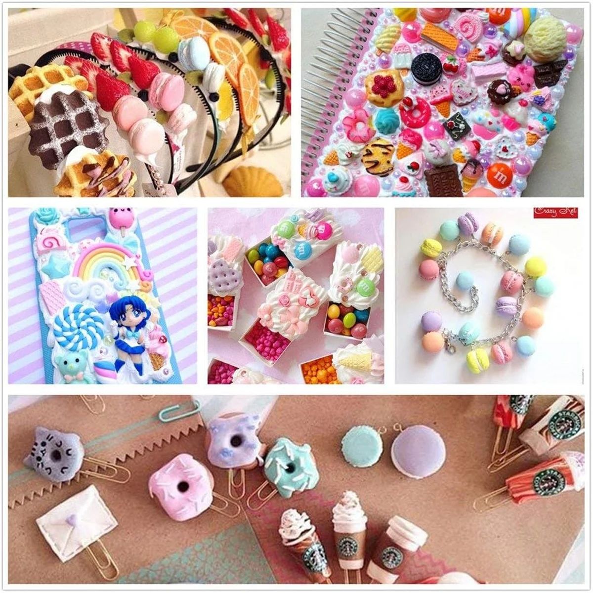 30pcs 무작위 캔디 점액 매력 귀여운 세트 혼합 수 - Resin Art Materials Kit 리뷰 및 가격