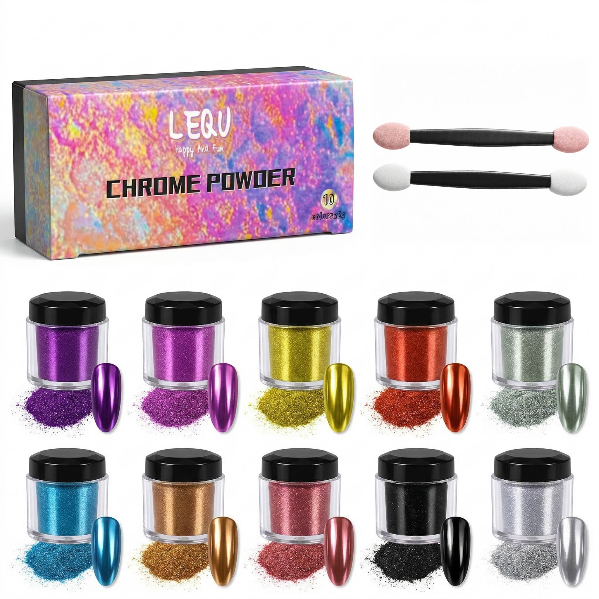 DIY 10색 매직 미러 파우더, 미러 효과 마이카 파 - Resin Color Paste 리뷰 및 가격