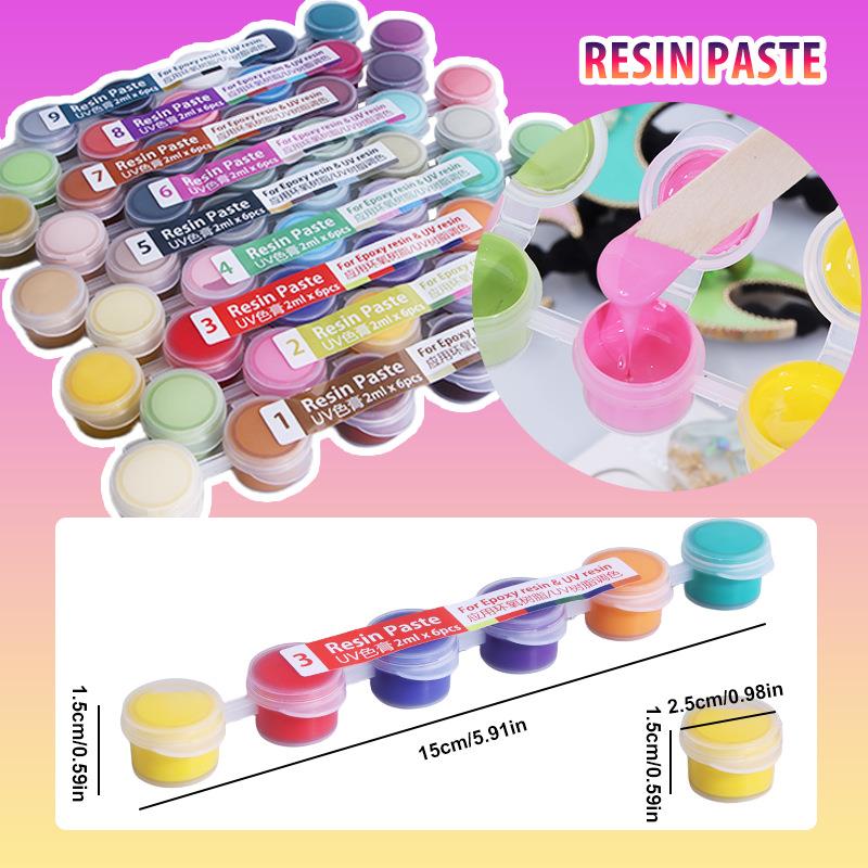 6색/세트 페이스트 안료 UV 레진 접착제 액상 착색제 - Resin Color Paste 리뷰 및 가격