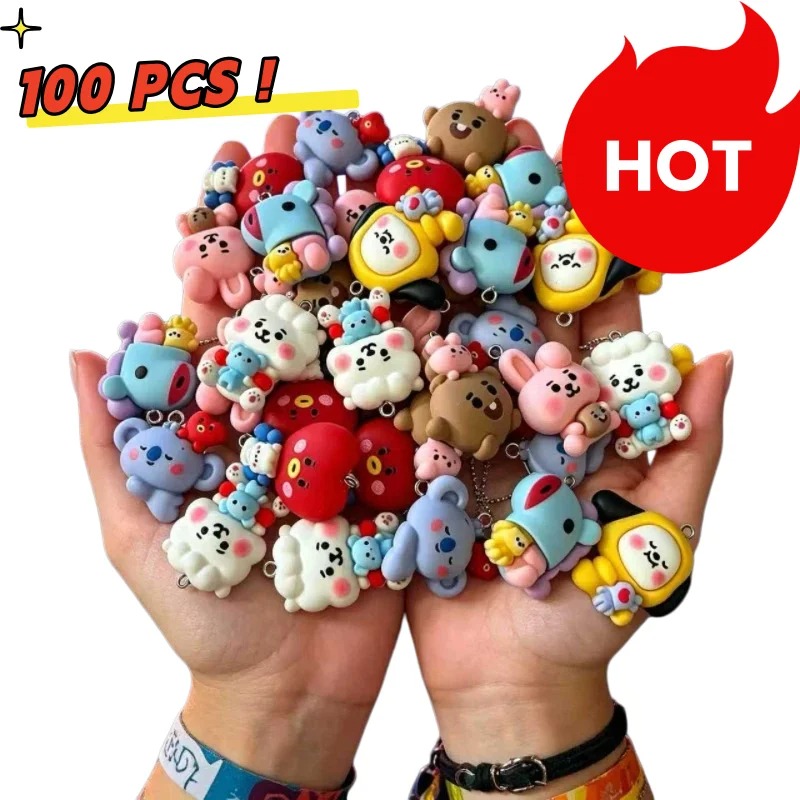 7pcs BT21 수지 만화 참 DIY 액세서리 공예  - Resin Art Materials Kit 리뷰 및 가격