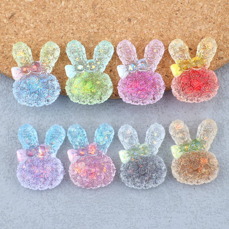 5PCS 18*25mm 빛나는 그라데이션 토끼 수지 카 - Resin Art Materials Kit 리뷰 및 가격