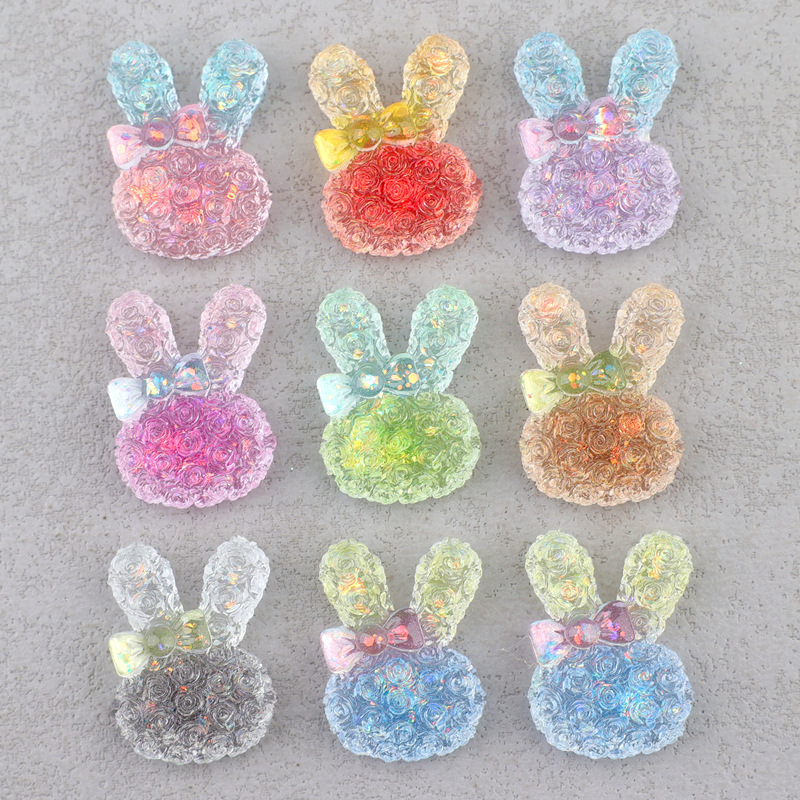 5PCS 18*25mm 빛나는 그라데이션 토끼 수지 카 - Resin Art Materials Kit 리뷰 및 가격