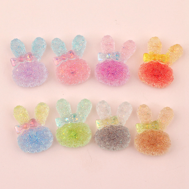5PCS 18*25mm 빛나는 그라데이션 토끼 수지 카 - Resin Art Materials Kit 리뷰 및 가격