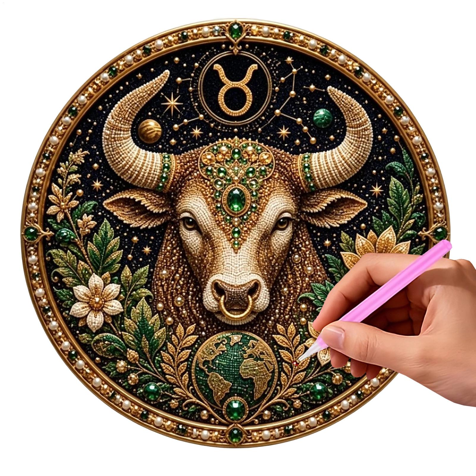 12개의 별자리 진주 아트 키트, 원형 별자리 테마 D - Resin Art Supplies 리뷰 및 가격