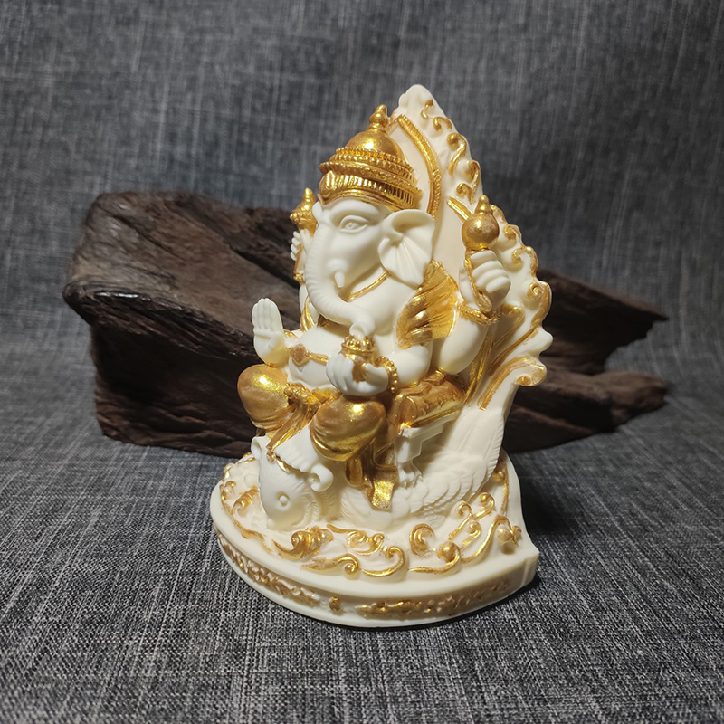 힌두교 코끼리 가네샤 조각상, 명상용 제단 가네샤 가정 - Resin Art India 리뷰 및 가격
