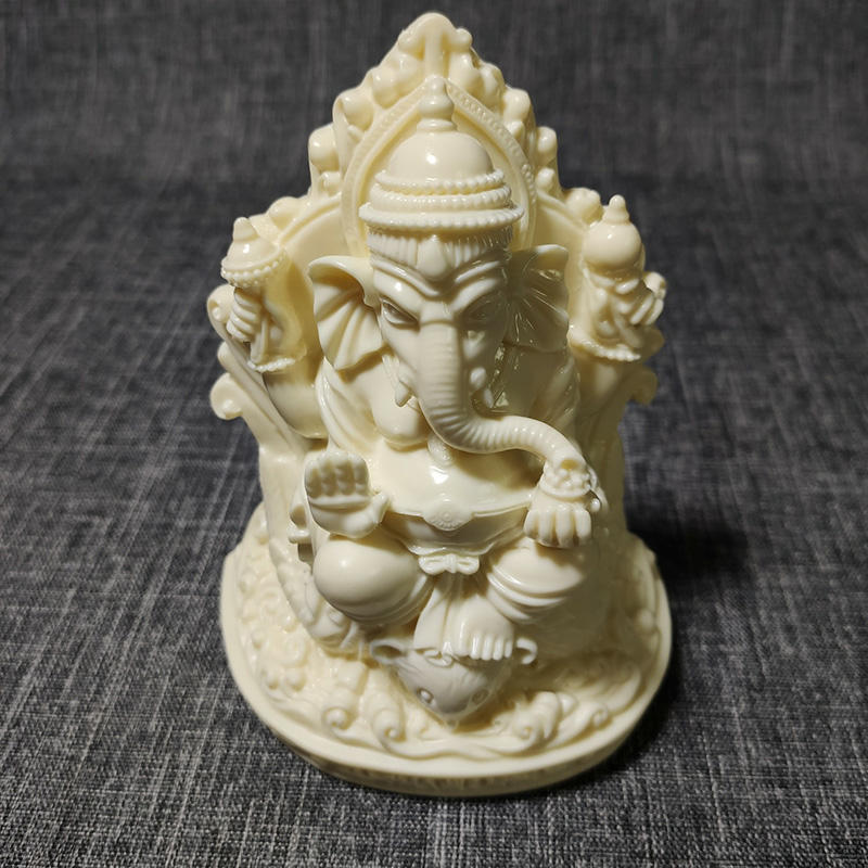 힌두교 코끼리 가네샤 조각상, 명상용 제단 가네샤 가정 - Resin Art India 리뷰 및 가격