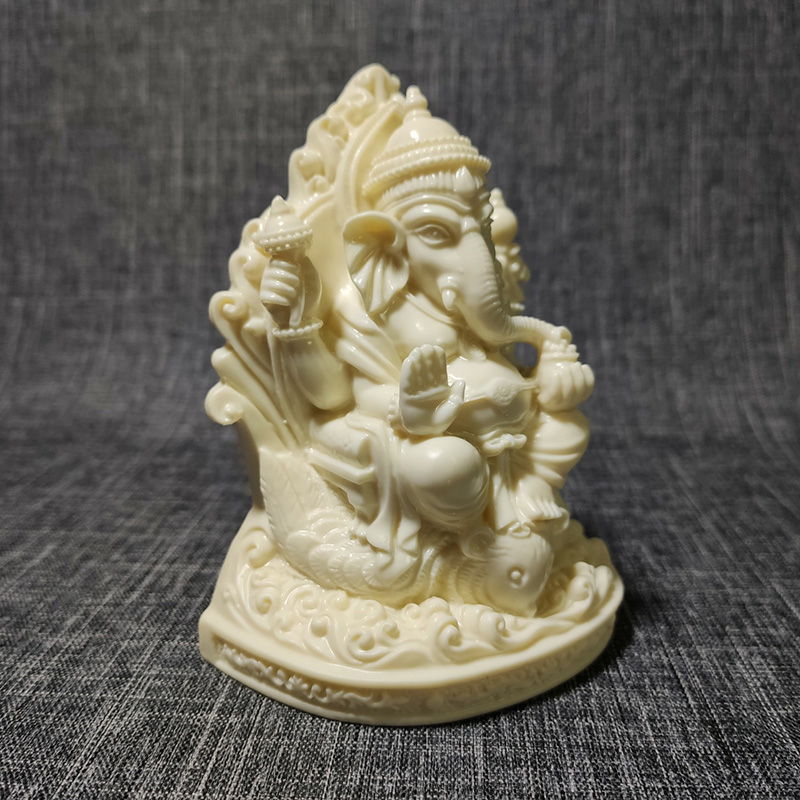 힌두교 코끼리 가네샤 조각상, 명상용 제단 가네샤 가정 - Resin Art India 리뷰 및 가격