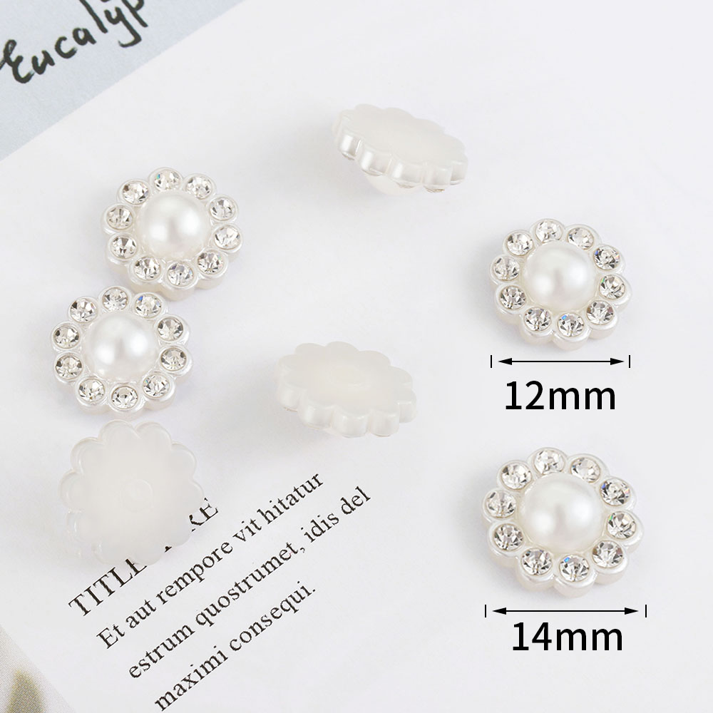 50pcs 화이트 플랫 모조 진주 수지 진주 꽃 패치  - Resin Art Materials Kit 리뷰 및 가격