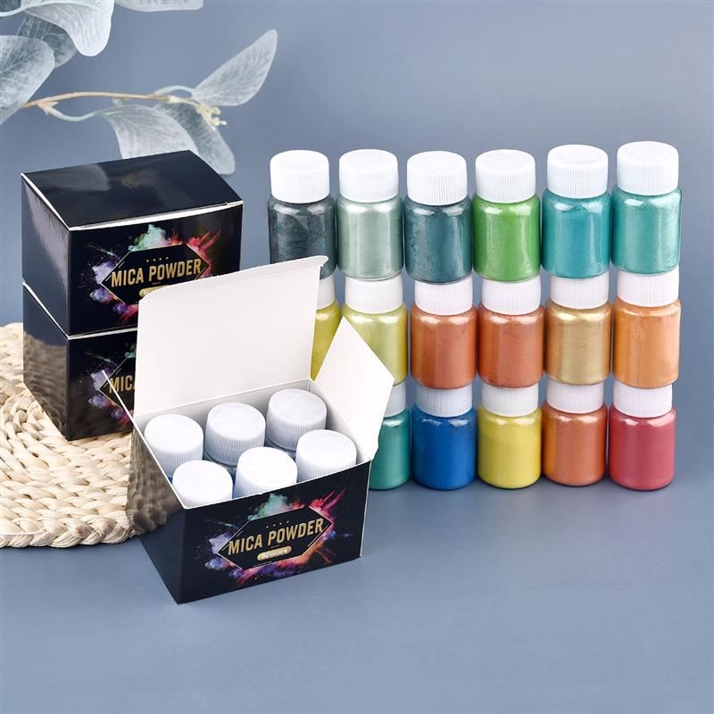 6 Pcs-Set 에폭시 수지 염료 운모 분말 분말 안 - Resin Color Paste 리뷰 및 가격