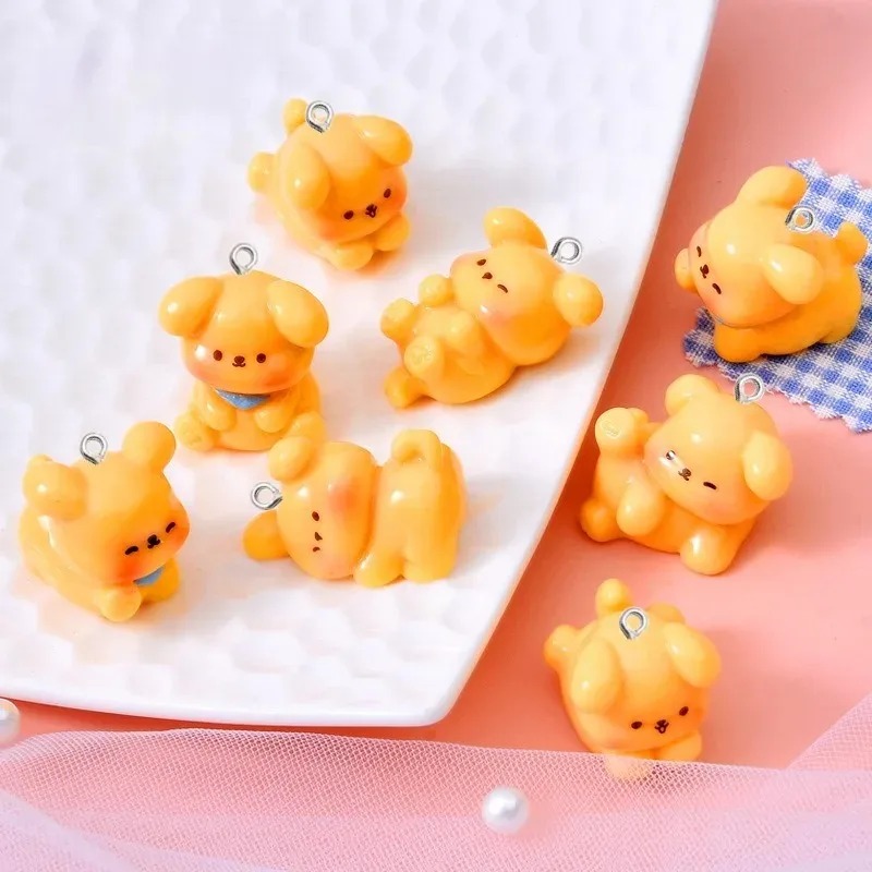 10Pcs 귀여운 만화 개 아크릴 수지 매력 미니 펜던 - Resin Art Materials Kit 리뷰 및 가격