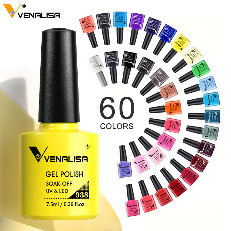 Venalisa 7.5ml 네일 젤 폴란드어 60 컬러 - Glitter Powder Resin 리뷰 및 가격