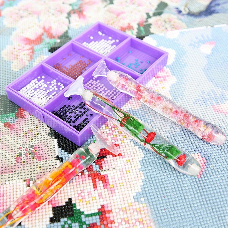 1세트 꽃무늬 레진 5D 다이아몬드 페인팅 펜, 6개  - Resin Art Painting 리뷰 및 가격
